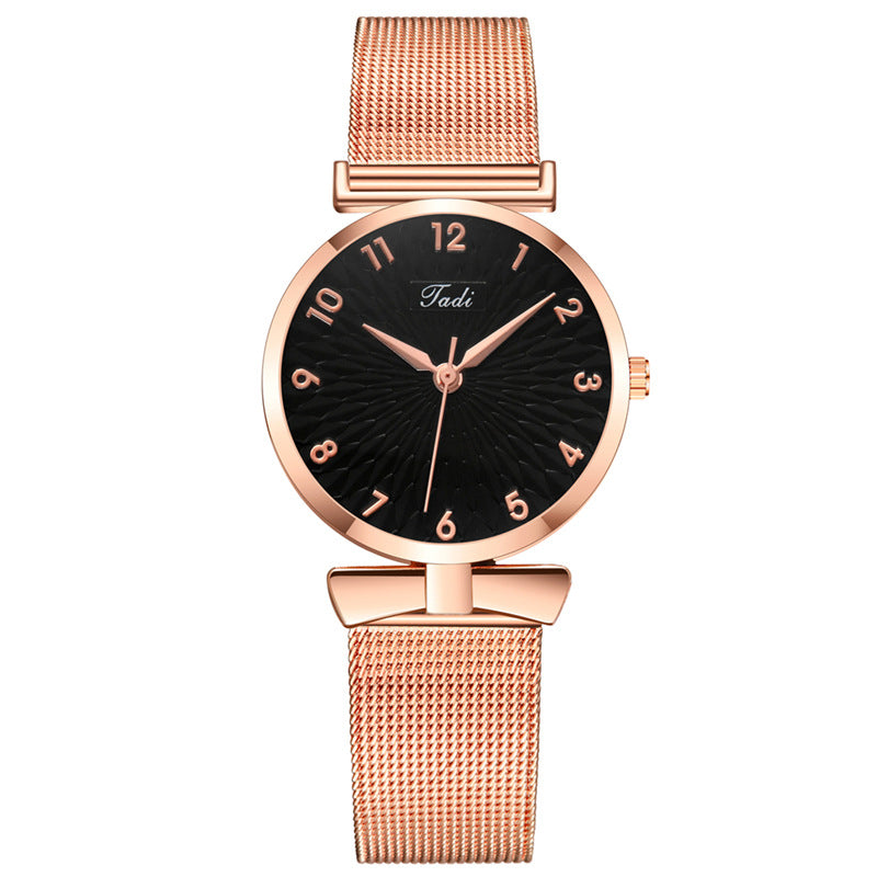 Personality Bowknot Fashion Digital Sunflower Watch Women