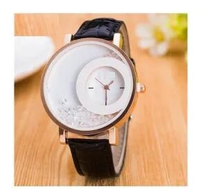 Amazon Explosion Brand, Europe And America Hot Fashion Quartz Watches 489 Full Drilling Quicksand Female Watches Female