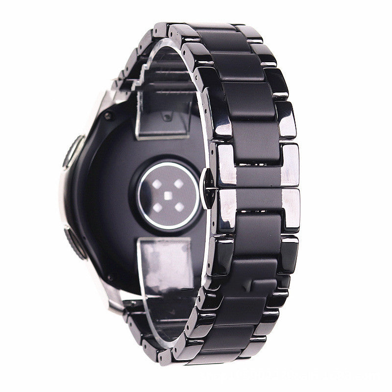 Five-pearl Ceramic Stainless Steel Black Frosted Strap