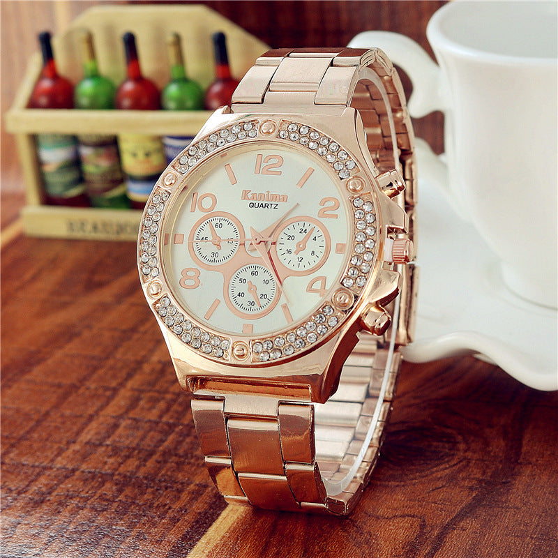 Relogio Feminino New Brand Kanima Crystal Casual Quartz Watch