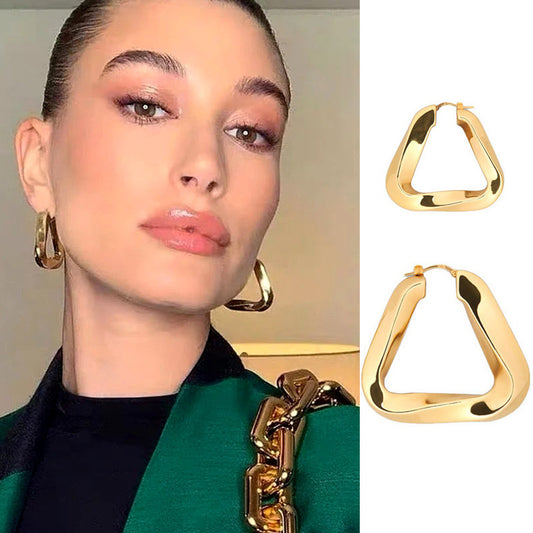 Irregular Eardrop Earring Female Ins Style Personality Simple