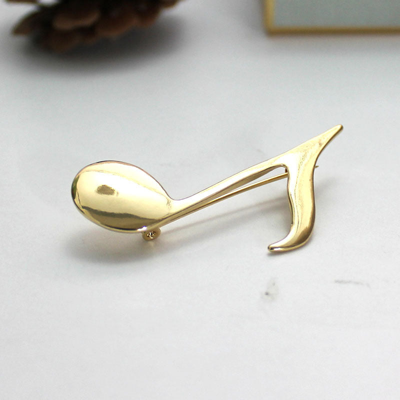 Musical Note Simple Atmospheric Natural Pin Brooch