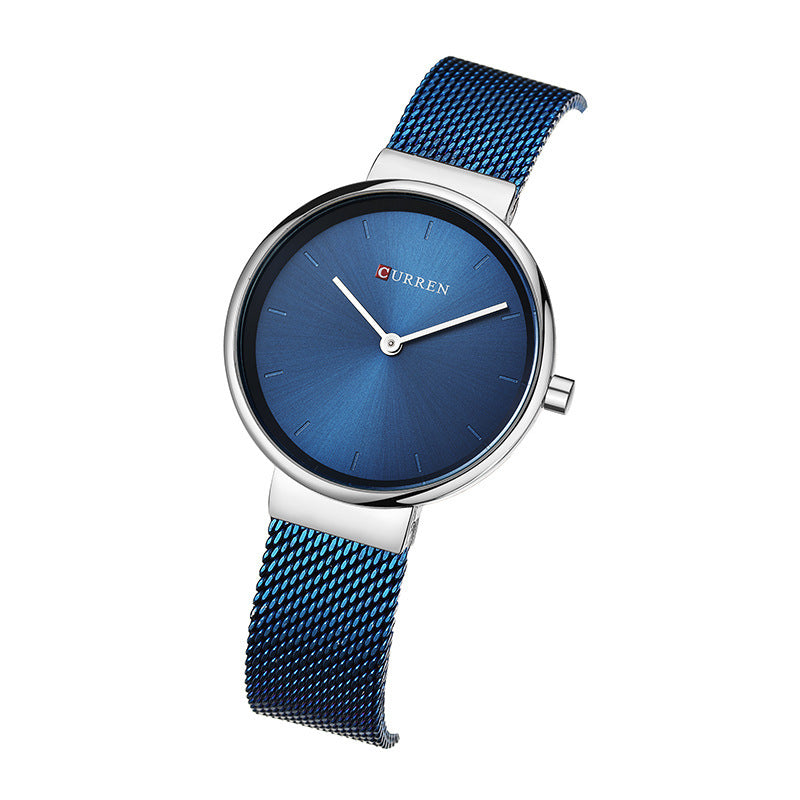 Modern Mesh Belt Quartz Watch for Women