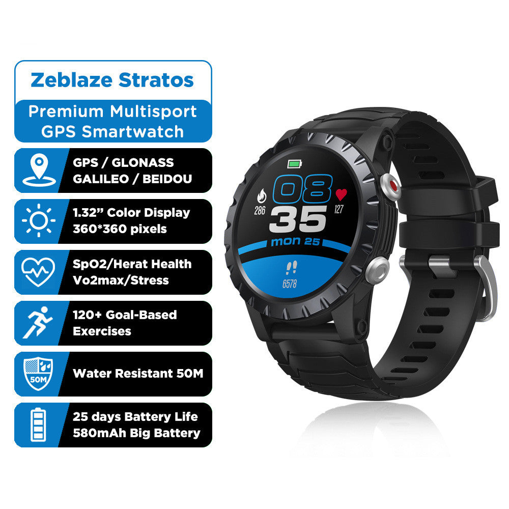 Sports Tracking Blood Oxygen Heart Rate Monitoring Touch Screen Smart Watch