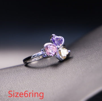 Dazzling Clover Zircon Diamond Jewelry Set for Women