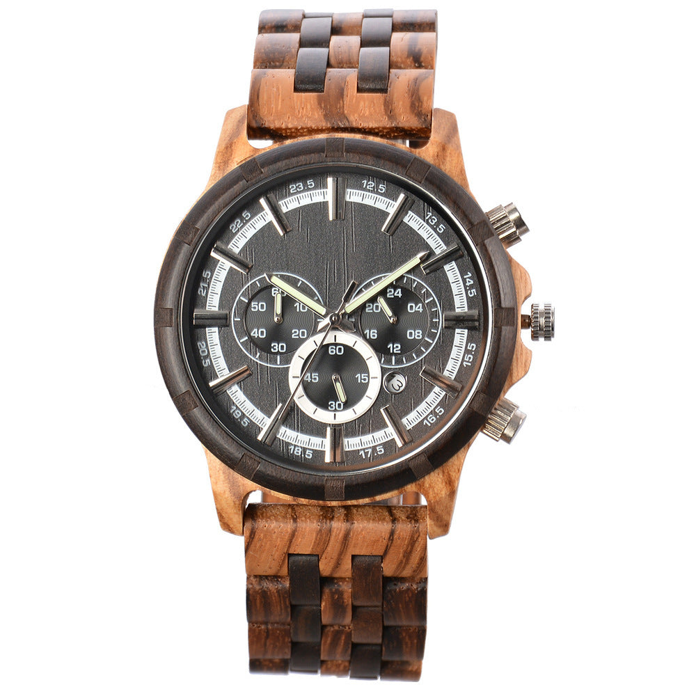 Men's Multi-function Quartz Watch Business Luminous