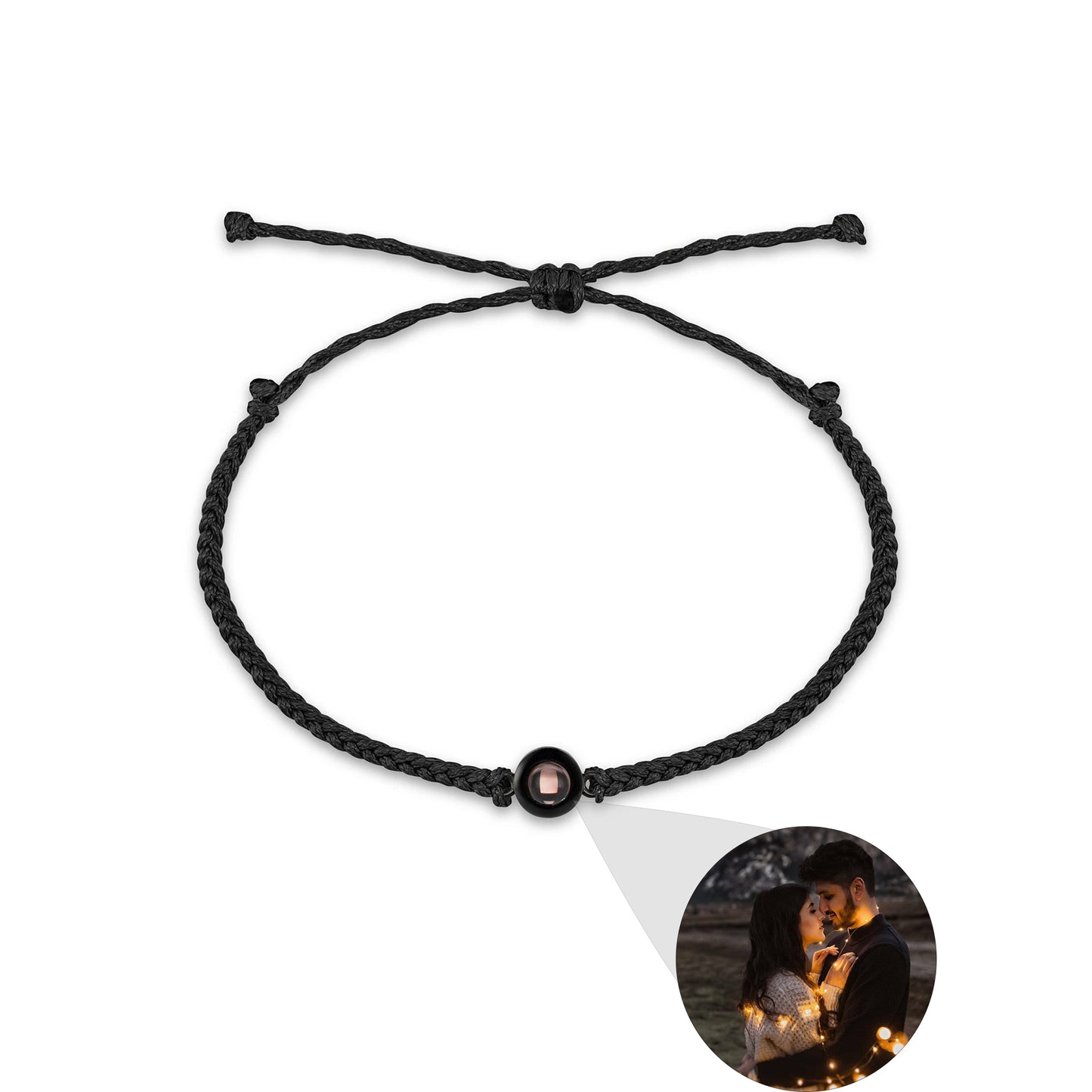 Custom Photo Projection Braided Bracelet