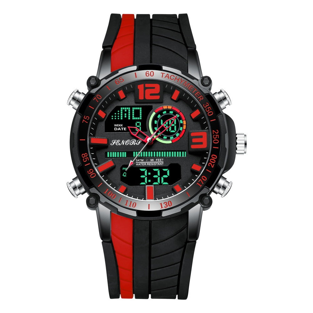 Business Sports Multi-function Dual Display Men's Watch