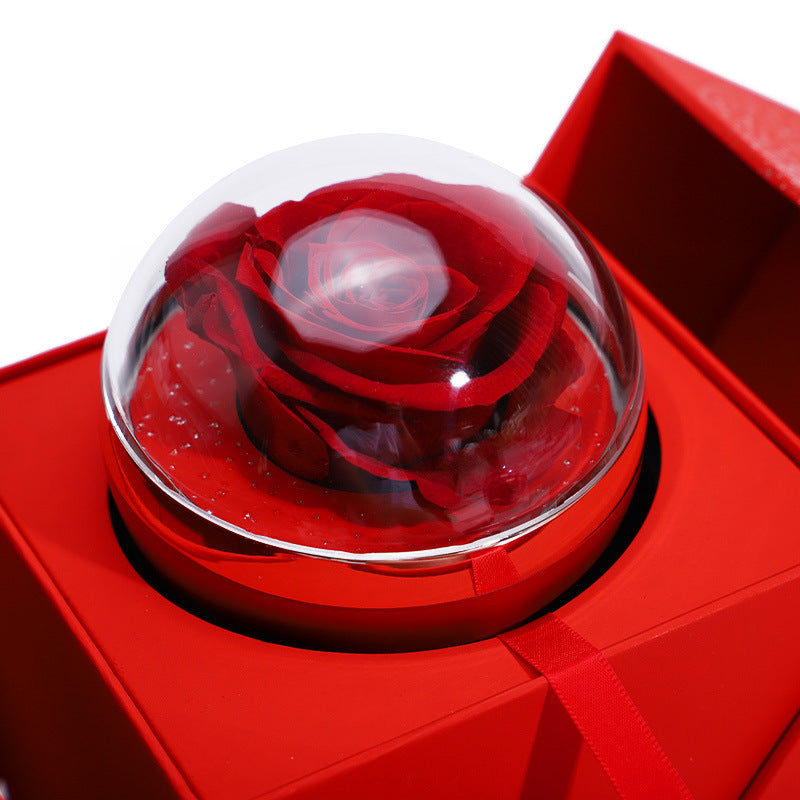 Creative Eternal Rose and Jewelry Gift Box