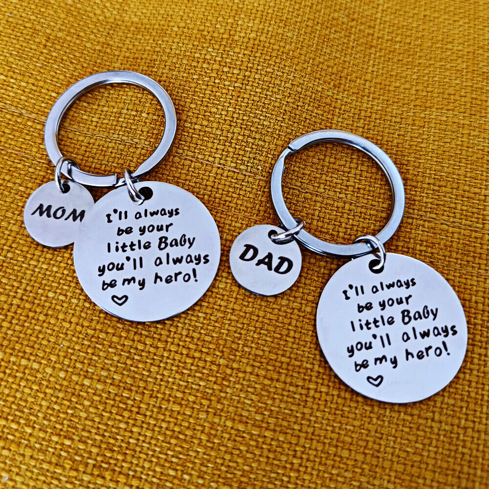 Gifts For Dad &Mom Key Chain Jewelry Love Parents Gifts For Fathers Mothers Day