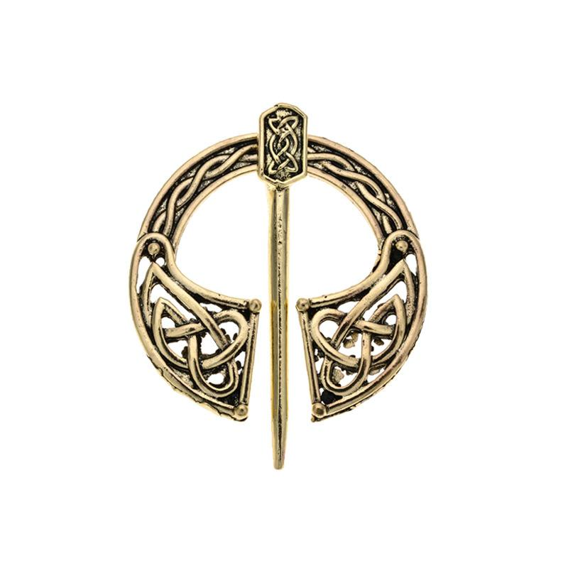 Viking Brooch With Metal Buckle