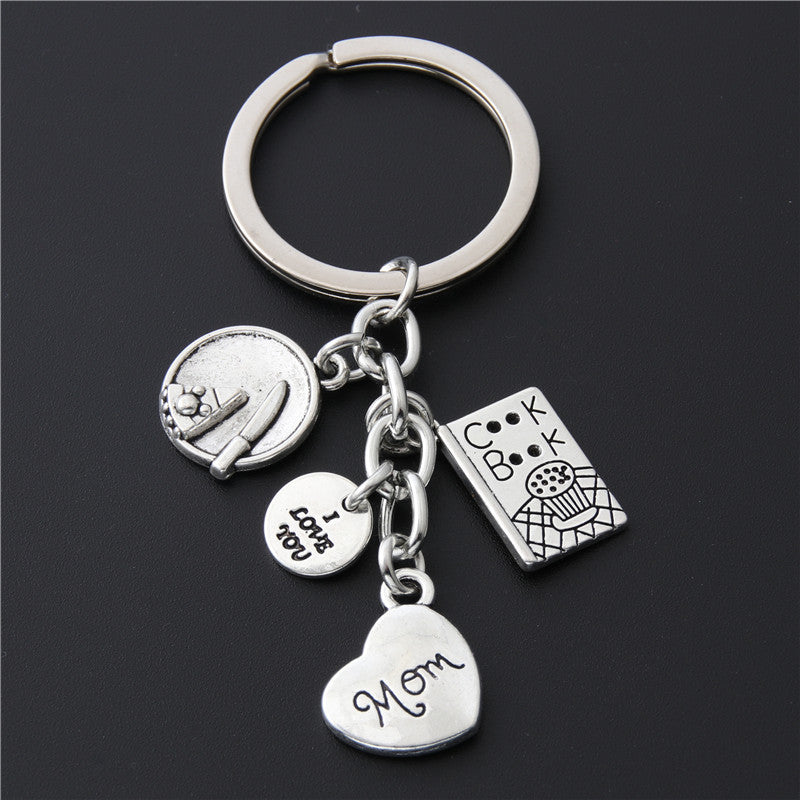 Father Mother I Love You Dad Mom Keychain