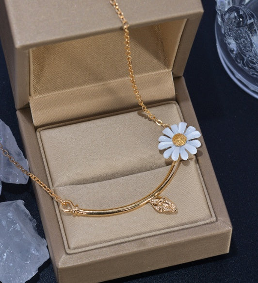 Small daisy flower earrings earrings ring bracelet necklace