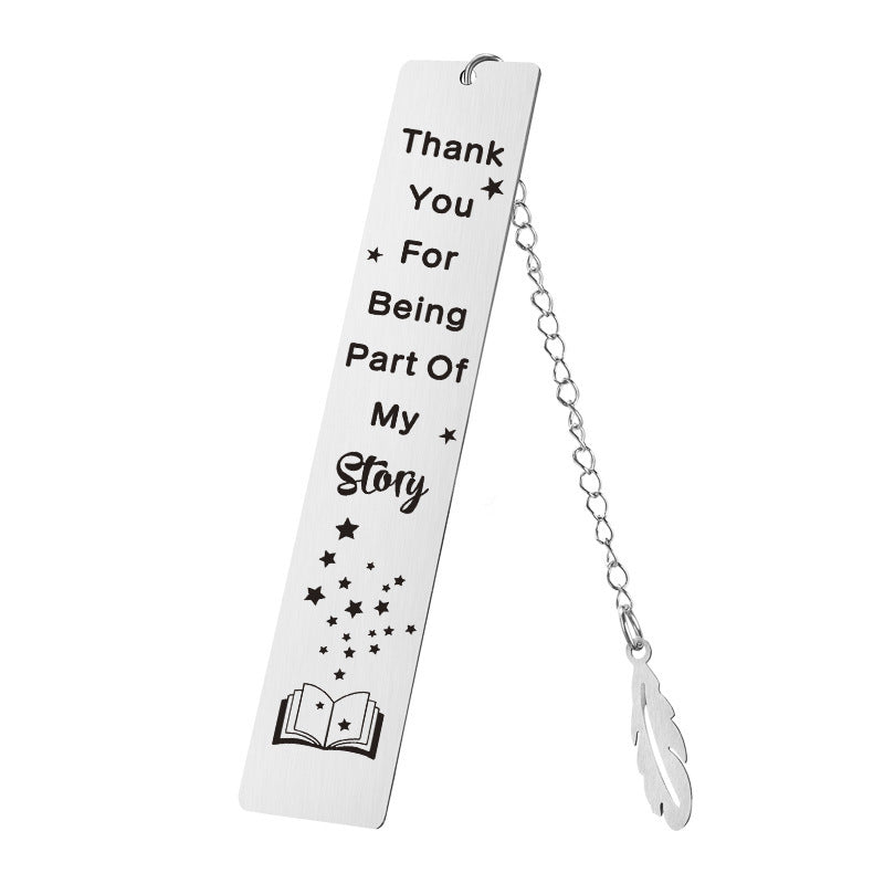 Religion Cross Bible Verse Stainless Steel Pendant Inspirational Bookmark Teachers Day Gifts