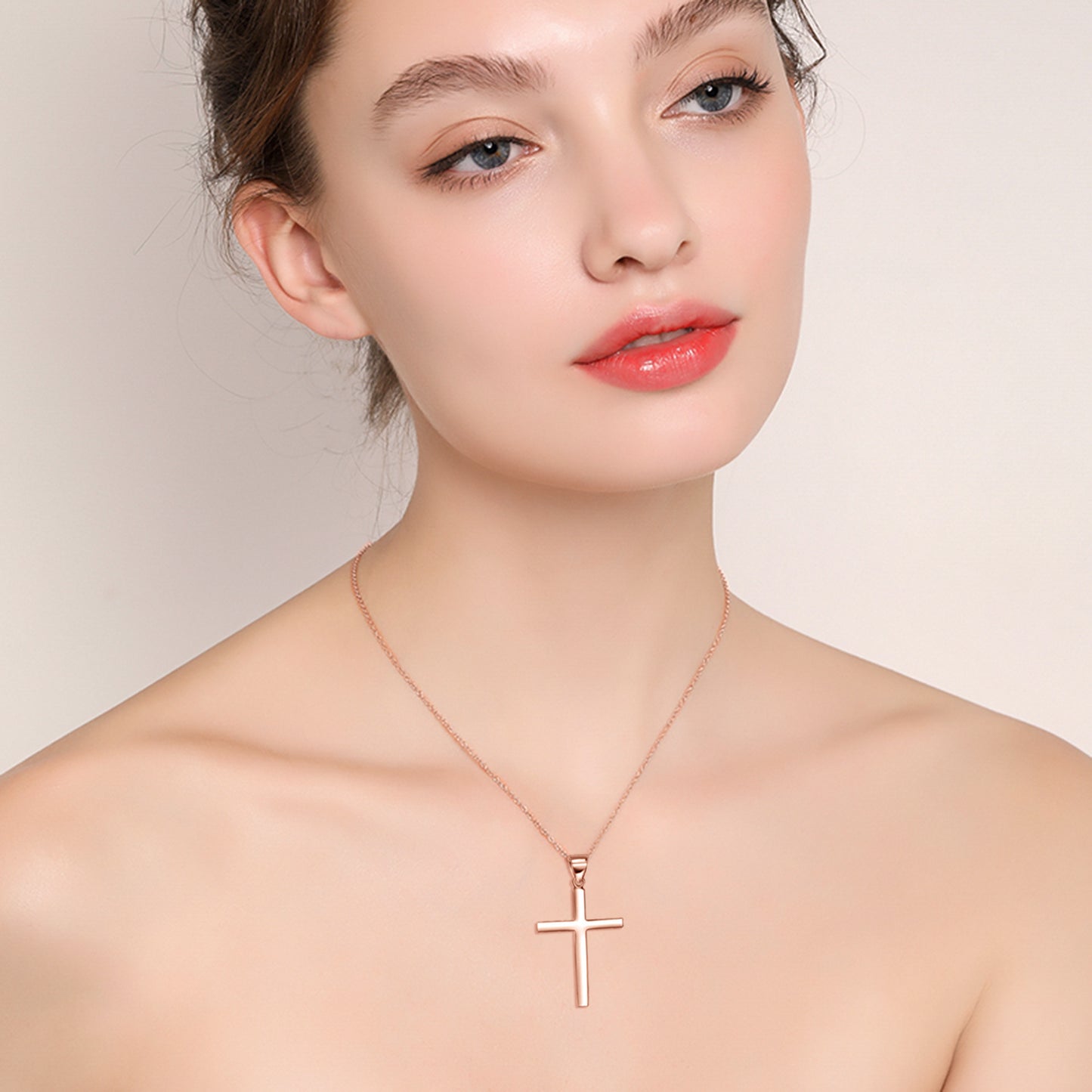 Sterling Silver Cross Pendant Necklace Jewelry Gifts for Women Men