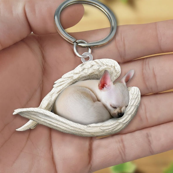 Creative Fashion Cute Dog-shaped Acrylic Keychain