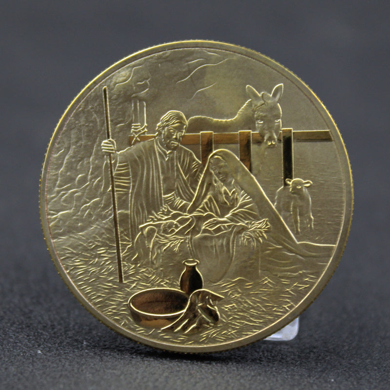 New Jesus Christ Religion Commemorative Coin Gift Souvenir Gold Plated Coins Art Metal