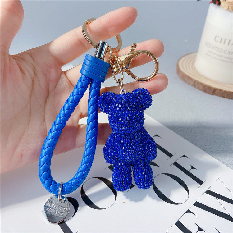 Creative Diamond Cartoon Bear Keychain