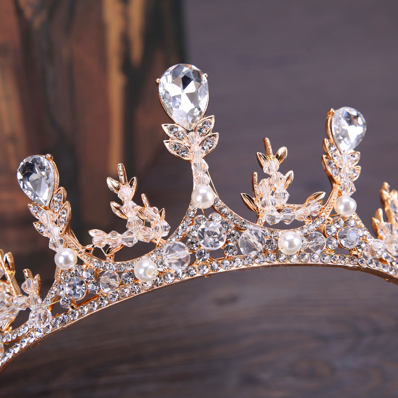 Auspicious Wheat Ear Handmade Bridal Diamond Crown