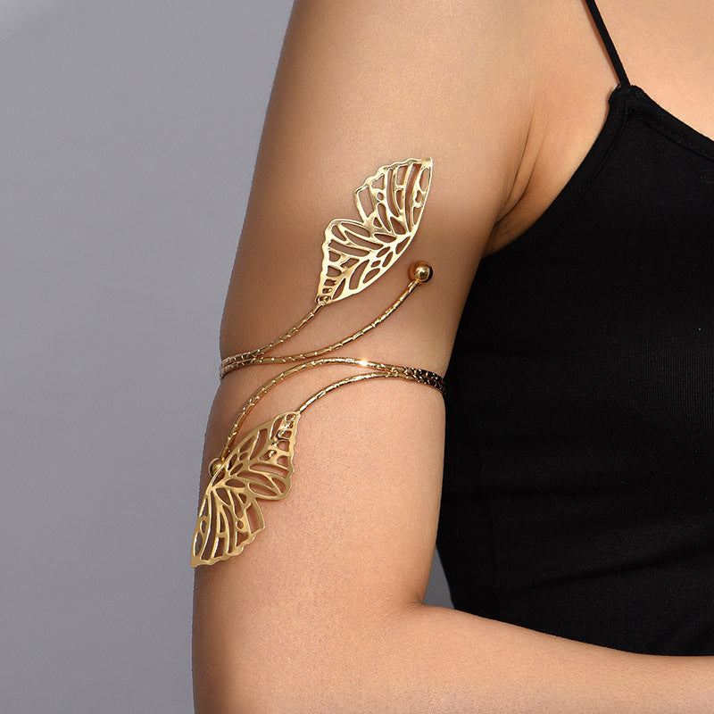 Golden Elegance - Boho Arm Cuff Bracelet