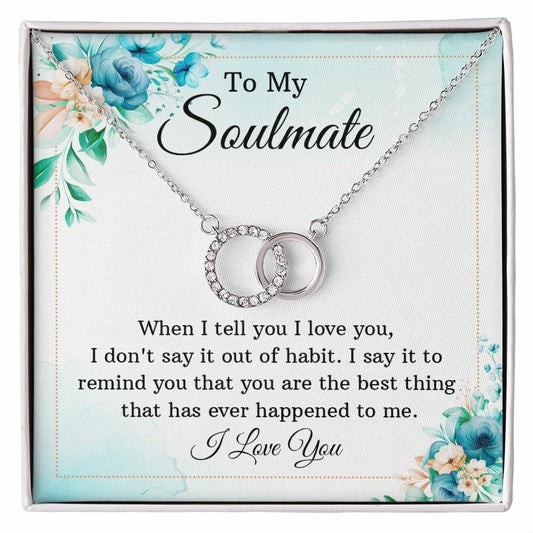 Perfect Pair Necklace With Message Card Gift :  When I - Gifts For Valentines, Anniversary, Christmas, Wedding, Birthday, Girlfriend, Wife