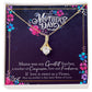 Alluring Beauty Necklace With Message Card : Gifts For Mom - Happy Mother's Day - Mama Was My Greatest Teacher