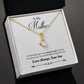 Alluring Beauty Necklace With Message Card : Gifts For Mom - A Mom Like You Is The Sweetest - Gift For Mother's Day, Birthday