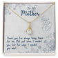 Alluring Beauty Necklace With Message Card : Gifts For Mom - Thank You For Always Being There - Gift For Mother's Day, Birthday