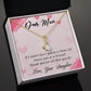 Alluring Beauty Necklace With Message Card : Gifts For Mom - If I Didn't Have You As A Mom - Gift For Mother's Day, Birthday