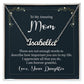 Custom Name Necklace With Message Card : Gifts For Mom - There Are Not Enough Words - Gift For Mother's Day, Birthday
