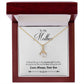 Alluring Beauty Necklace With Message Card : Gifts For Mom - A Mom Like You Is The Sweetest - Gift For Mother's Day, Birthday